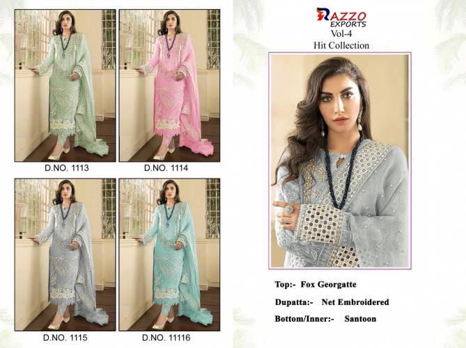 Razzo 4 Hit Heavy Festive Wear Pakistani Salwar Kameez Collection